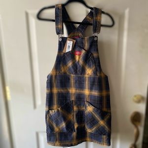 Dickies | Plaid Overall Mini Dress